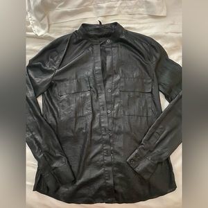 BCBGMaxzaria black blouse. Size XXS. Like new.